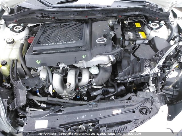 JM1BL1L37D1744755 - 2013 MAZDA SPEED 3 WHITE photo 10
