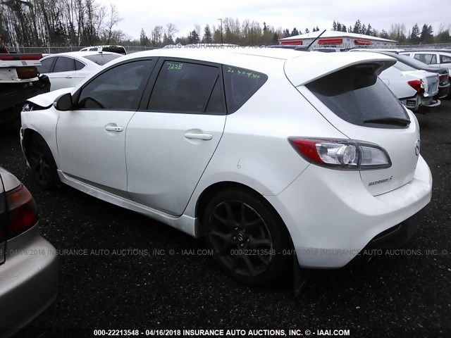 JM1BL1L37D1744755 - 2013 MAZDA SPEED 3 WHITE photo 3