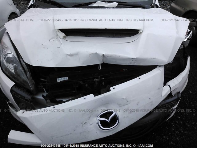 JM1BL1L37D1744755 - 2013 MAZDA SPEED 3 WHITE photo 6