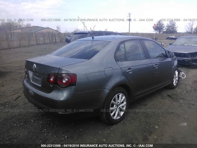 3VWJX7AJ8AM054755 - 2010 VOLKSWAGEN JETTA S GRAY photo 4