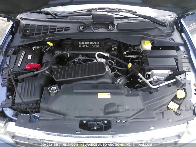 1A8HX58278F104987 - 2008 CHRYSLER ASPEN LIMITED Light Blue photo 10