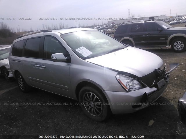 KNDMH4C78C6501441 - 2012 KIA SEDONA EX SILVER photo 1