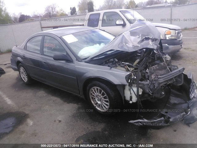 1C3EL56R65N591319 - 2005 CHRYSLER SEBRING TOURING GRAY photo 1