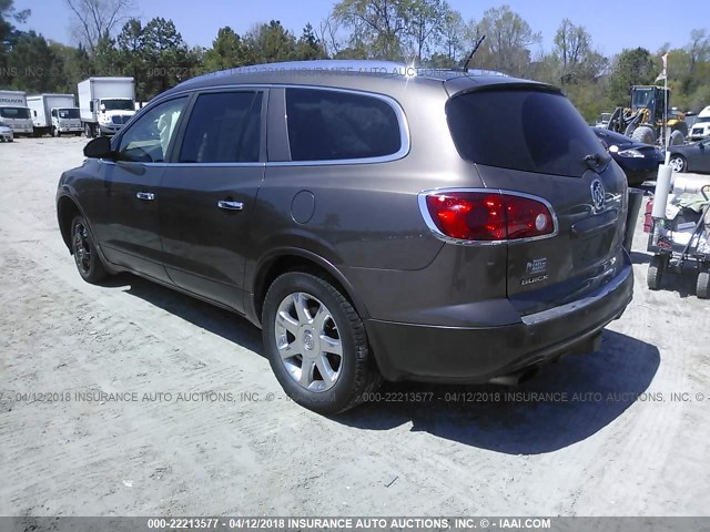 5GAEV237X8J222645 - 2008 BUICK ENCLAVE CXL BROWN photo 3