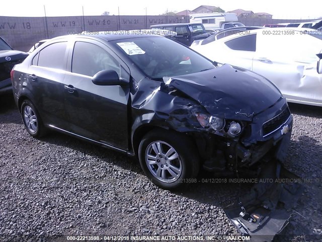 1G1JC5SH1G4163683 - 2016 CHEVROLET SONIC LT GRAY photo 1