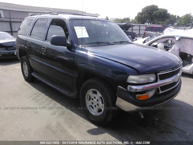 1GNEC13V76J147856 - 2006 CHEVROLET TAHOE C1500 BLUE photo 1