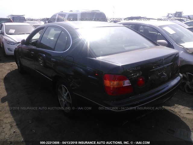 JT8BH68X9Y0025513 - 2000 LEXUS GS 400 BLACK photo 3