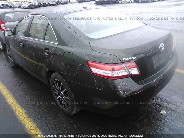 4T1BF3EK1AU521043 - 2010 TOYOTA CAMRY SE/LE/XLE 绿色 照片 3