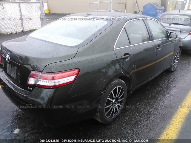 4T1BF3EK1AU521043 - 2010 TOYOTA CAMRY SE/LE/XLE 绿色 照片 4