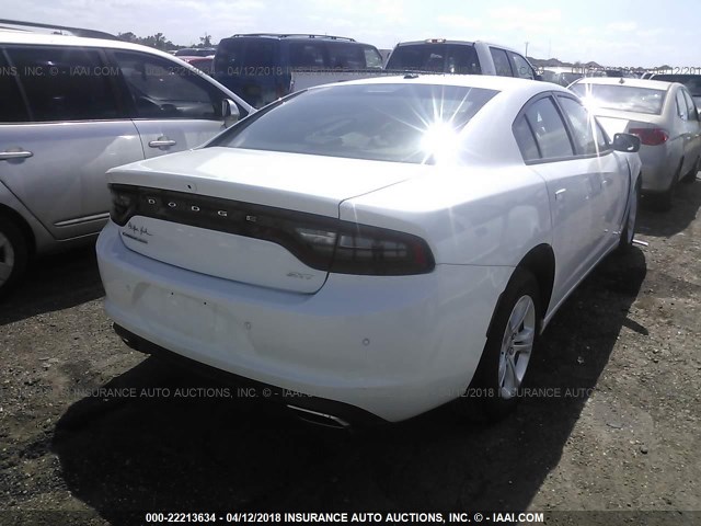 2C3CDXBGXJH234569 - 2018 DODGE CHARGER SXT WHITE photo 3