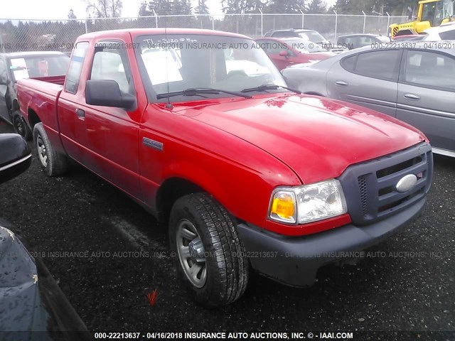 1FTYR44U97PA49275 - 2007 FORD RANGER SUPER CAB RED photo 1