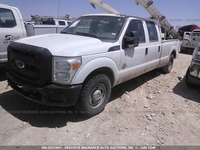 1FT7W2AT6CEA67419 - 2012 FORD F250 SUPER DUTY WHITE photo 2