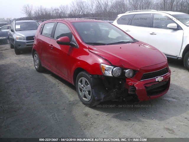 1G1JA6SG3F4203103 - 2015 CHEVROLET SONIC LS Կարմիր լուսանկար 1