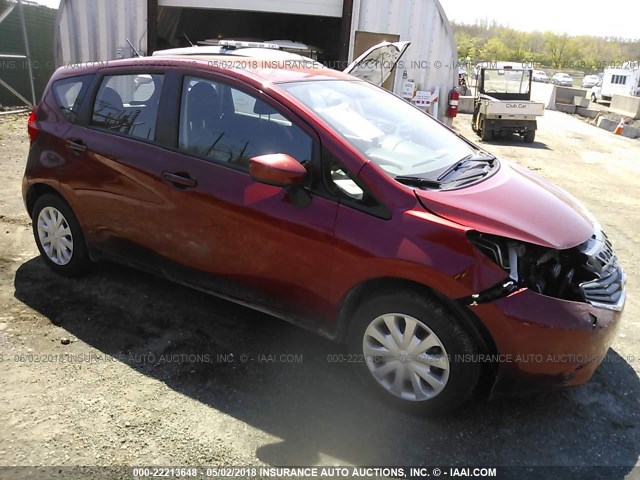 3N1CE2CP1GL408977 - 2016 NISSAN VERSA NOTE S/S PLUS/SV/SL/SR RED photo 1