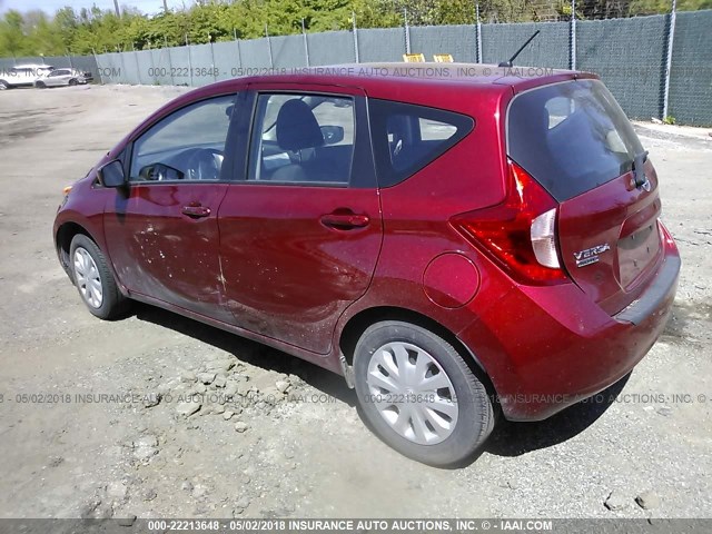3N1CE2CP1GL408977 - 2016 NISSAN VERSA NOTE S/S PLUS/SV/SL/SR RED photo 3