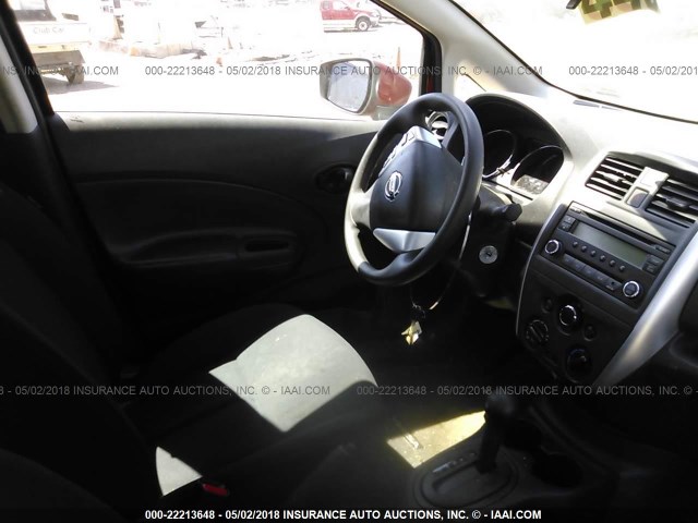 3N1CE2CP1GL408977 - 2016 NISSAN VERSA NOTE S/S PLUS/SV/SL/SR RED photo 5