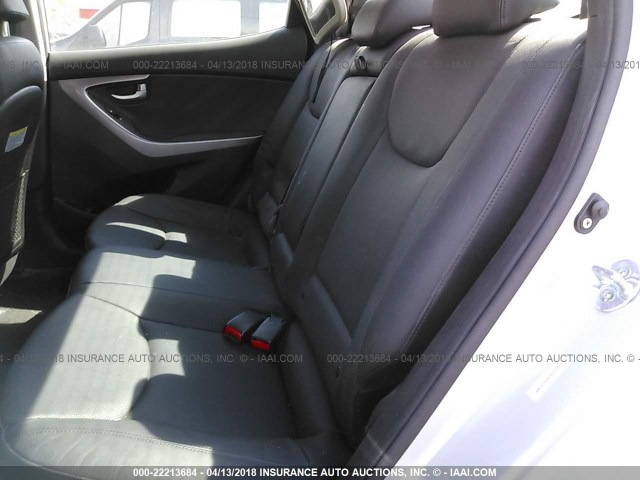 KMHDH4AE5EU090415 - 2014 HYUNDAI ELANTRA SE/SPORT/LIMITED SILVER photo 8