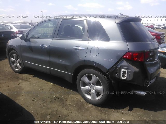 5J8TB18248A000741 - 2008 ACURA RDX GRAY photo 3