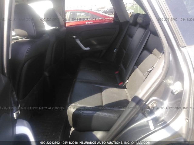 5J8TB18248A000741 - 2008 ACURA RDX GRAY photo 8