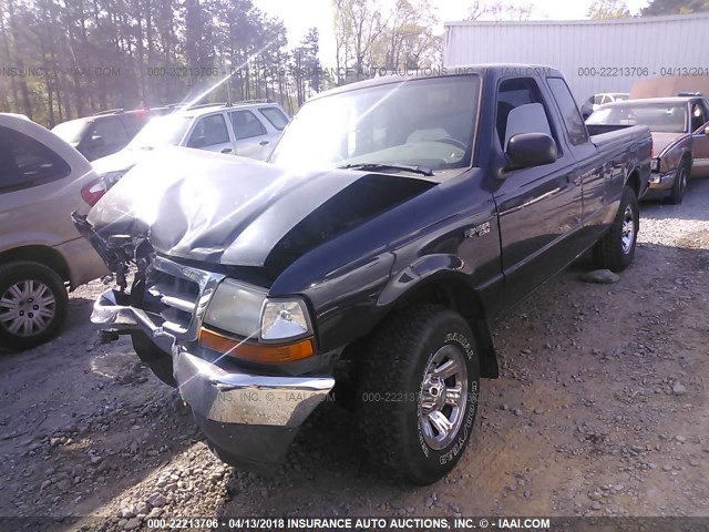 1FTYR14C3YTA94825 - 2000 FORD RANGER SUPER CAB BLUE photo 2