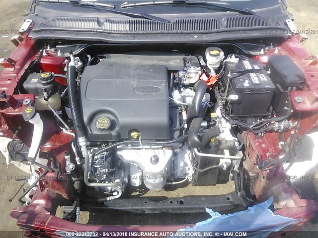 1FM5K8F89HGC35829 - 2017 FORD EXPLORER LIMITED წითელი ფოტო 10