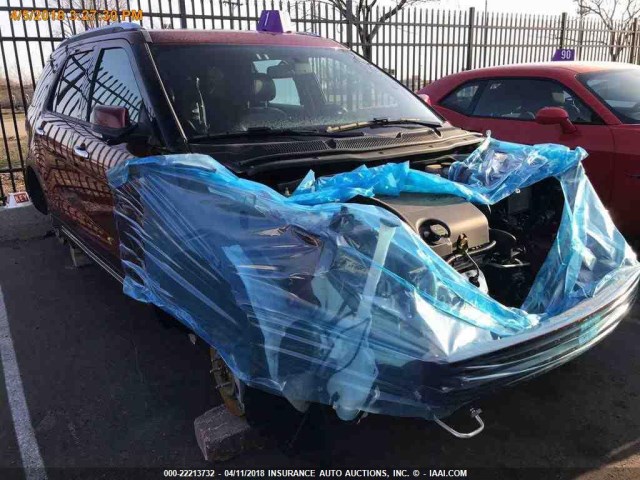 1FM5K8F89HGC35829 - 2017 FORD EXPLORER LIMITED წითელი ფოტო 11