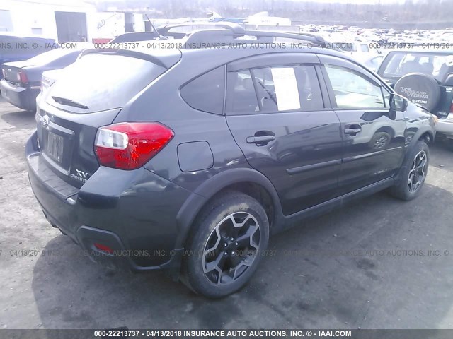 JF2GPADC2F8228341 - 2015 SUBARU XV CROSSTREK 2.0 PREMIUM GRAY photo 4