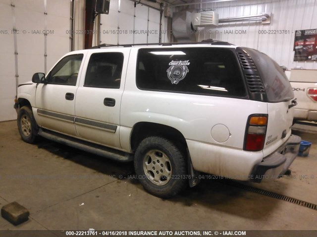 1GNFK16Z24J285534 - 2004 CHEVROLET SUBURBAN K1500 WHITE photo 3