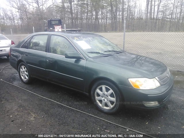 4T1BF28B92U258713 - 2002 TOYOTA AVALON XL/XLS GREEN photo 1