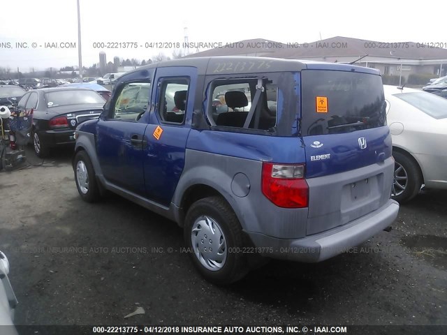 5J6YH18334L006860 - 2004 HONDA ELEMENT LX BLUE photo 3