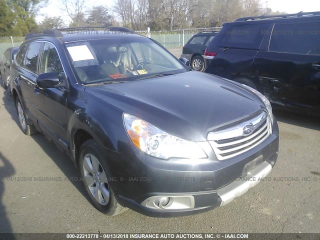 4S4BRDKC2C2249238 - 2012 SUBARU OUTBACK 3.6R LIMITED GRAY photo 1