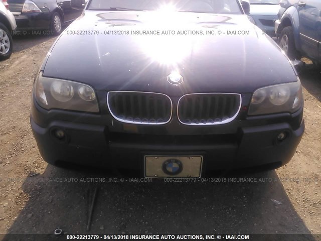 WBXPA73464WB27802 - 2004 BMW X3 2.5I BLACK photo 6