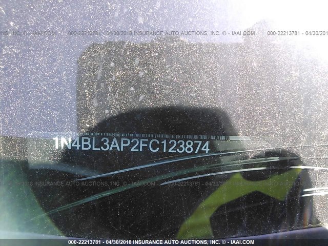 1N4BL3AP2FC123874 - 2015 NISSAN ALTIMA 3.5S/3.5SV/3.5SL BLACK photo 9