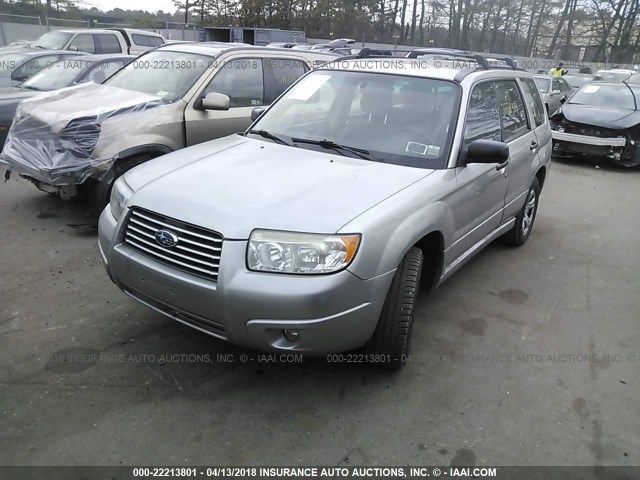 JF1SG63637H728761 - 2007 SUBARU FORESTER 2.5X/SPORTS 2.5X SILVER photo 2