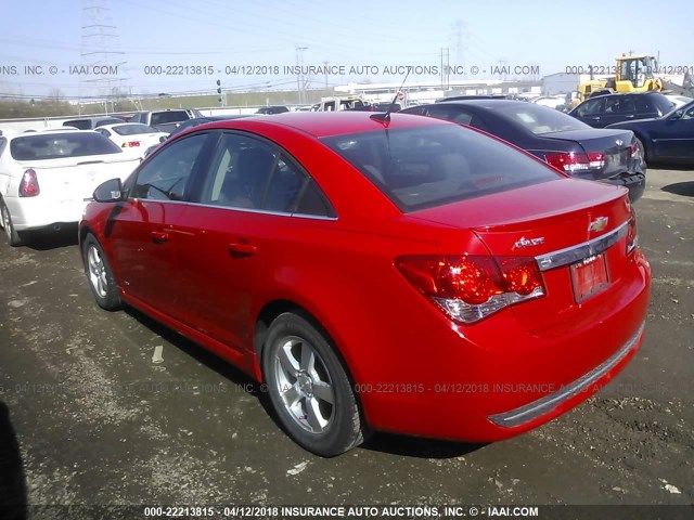 1G1PD5SB3D7181308 - 2013 CHEVROLET CRUZE LT RED photo 3