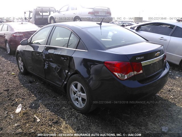 1G1PC5SB2E7480986 - 2014 CHEVROLET CRUZE LT Navy photo 3