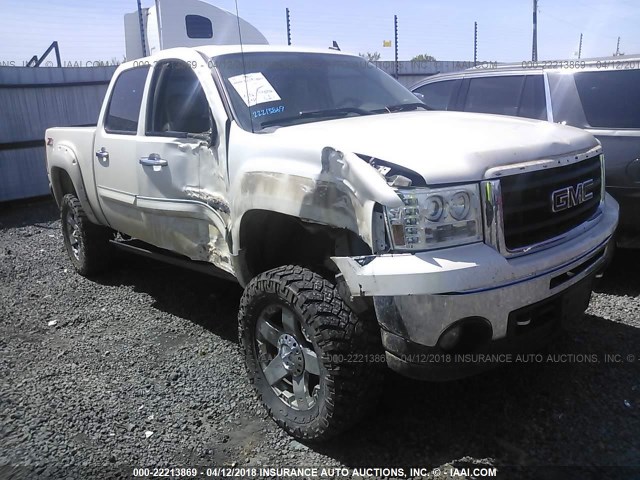 3GTP2WE37BG148773 - 2011 GMC SIERRA K1500 SLT WHITE photo 1