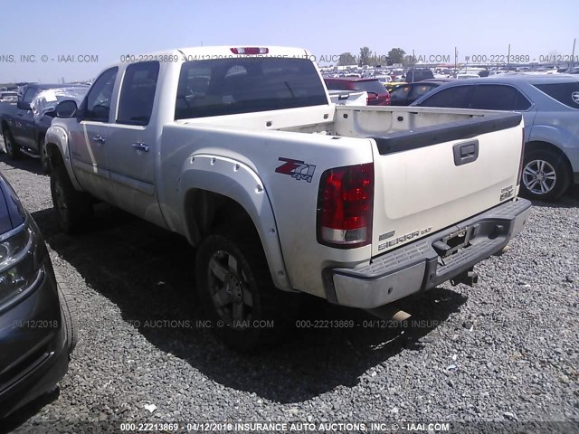 3GTP2WE37BG148773 - 2011 GMC SIERRA K1500 SLT WHITE photo 3