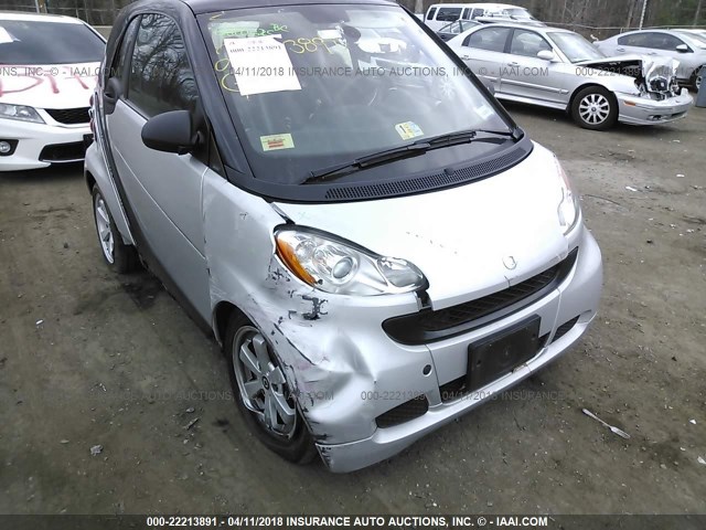 WMEEJ3BA1CK568018 - 2012 SMART FORTWO PURE/PASSION SILVER photo 6