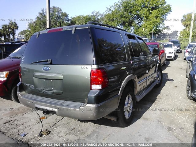 1FMPU17575LA30544 - 2005 FORD EXPEDITION EDDIE BAUER GREEN photo 4