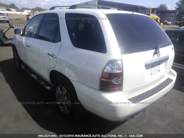 2HNYD18926H543283 - 2006 ACURA MDX TOURING WHITE photo 3