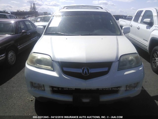 2HNYD18926H543283 - 2006 ACURA MDX TOURING WHITE photo 6