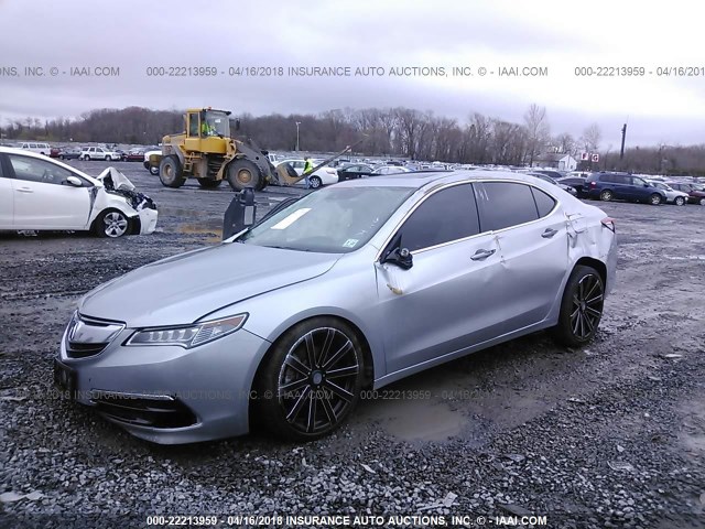 19UUB2F52HA000065 - 2017 ACURA TLX TECH SILVER photo 2
