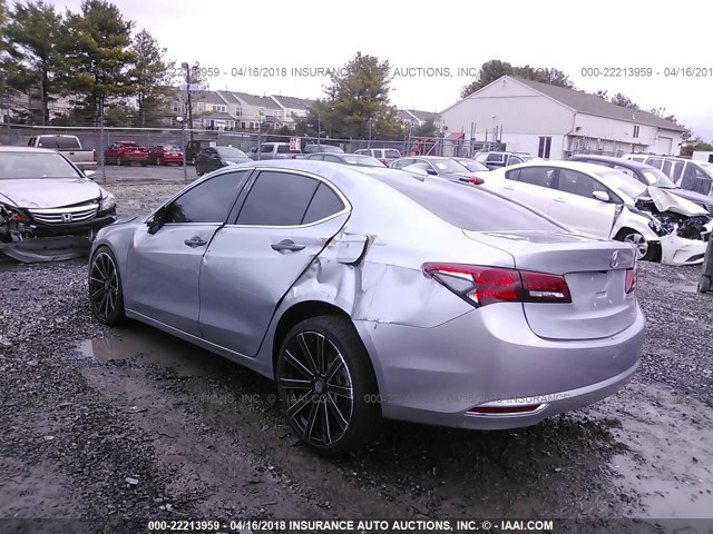 19UUB2F52HA000065 - 2017 ACURA TLX TECH SILVER photo 3
