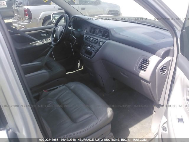 5FNRL18922B053794 - 2002 HONDA ODYSSEY EXL ვერცხლისფერი ფოტო 5