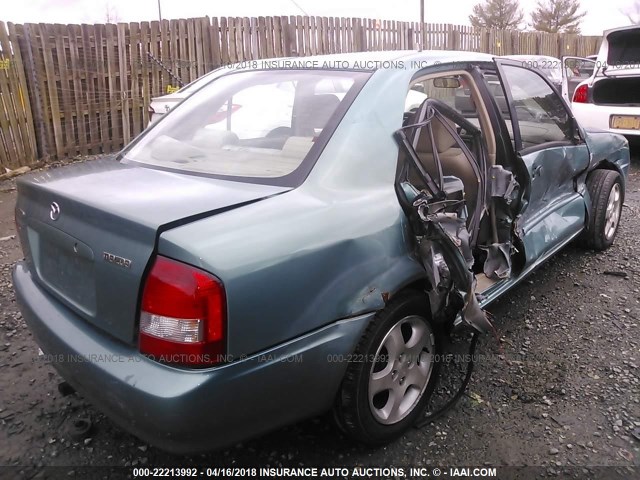 JM1BJ225310473290 - 2001 MAZDA PROTEGE LX/ES 绿色 照片 4