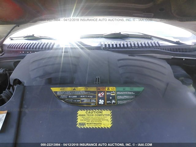 5LMEU68H04ZJ08040 - 2004 LINCOLN AVIATOR 银色 照片 10