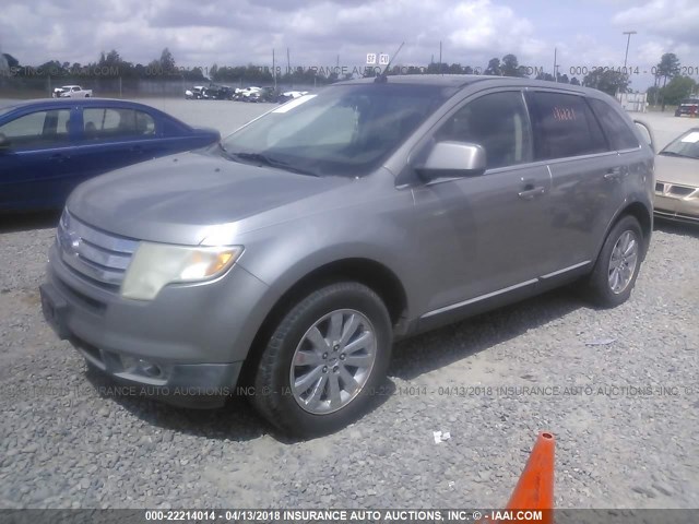 2FMDK49C08BA75027 - 2008 FORD EDGE LIMITED SILVER photo 2