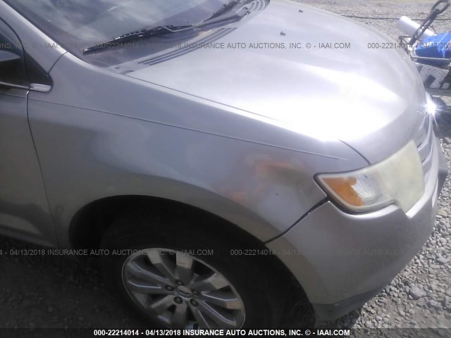 2FMDK49C08BA75027 - 2008 FORD EDGE LIMITED SILVER photo 6