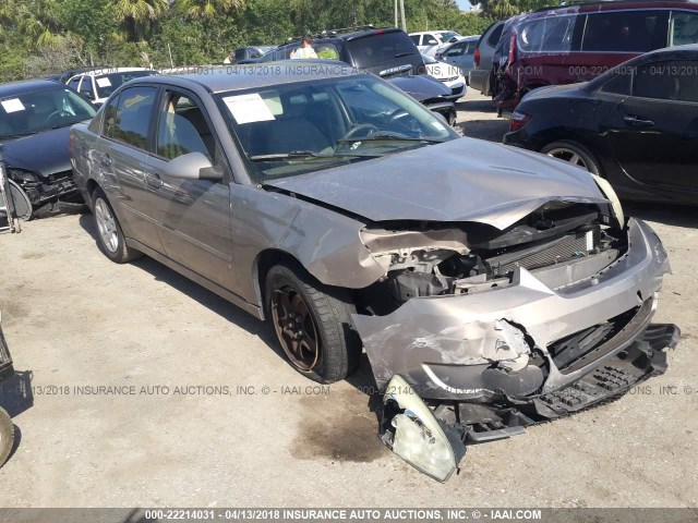 1G1ZT58N37F287233 - 2007 CHEVROLET MALIBU LT GOLD photo 1